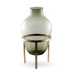 Nordstjerne Adorn Vas L Matt Mässing/grön - Vaser Glas Pine