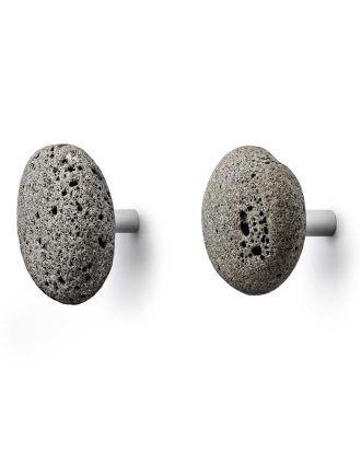 Normann Copenhagen Stone Krok 2-pack - Krokar & Galgar Grå