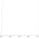 Northern Blush Rail 5 Pendel - Taklampor Stål Mattvit