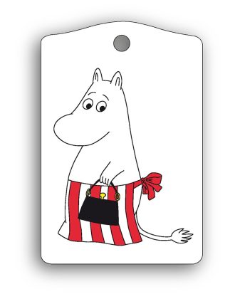 Opto Design Mumin Bagagebricka Muminmamma - Nyckelringar Laminat Vit