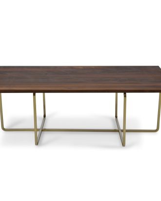 Ox Denmarq Ninety Soffbord 120x60x40 Cm sunderrede - Soffbord Mässing Valnöt