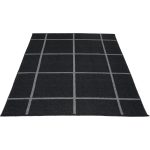 Pappelina Ada Matta 180x260 Cm Black/ Granite Metallic - Plastmattor Polyester Svart