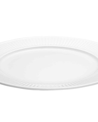 Pillivuyt Plissé Tallrik Flat 22 Cm - Assietter Porslin Vit