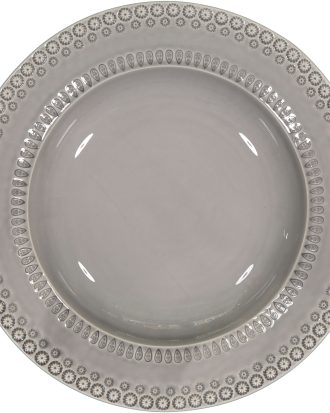 Potteryjo Daisy Pastatallrik 35 Cm - Pastatallrikar Lergods Soft Grey