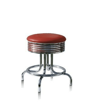 VISEXEMPLAR MÖRKRÖD RETROPALL