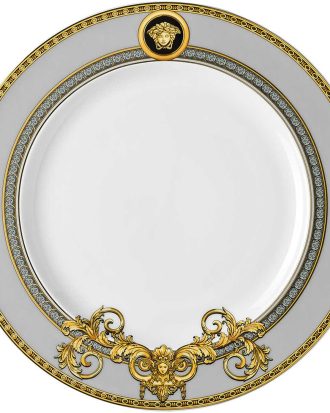 Rosenthal Versace Prestige Gala Tallrik 22 Cm - Assietter Porslin Grå