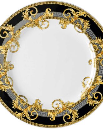 Rosenthal Versace Prestige Gala Middagstallrik 27 Cm - Mattallrikar Porslin Svart