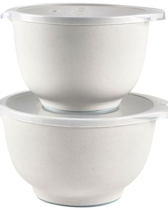 Rosti Margrethe Skålset 4 Delar Pebble White - Bunkar & skålar Melamin Pebble Vit