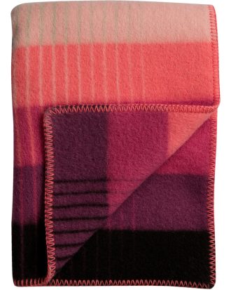 Røros Tweed Åsmund Gradient Pläd 135x200 Cm / Grön - Plädar & Filtar Lammull Rosa