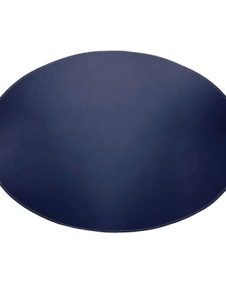 Ørskov Bordstablett Oval 35x48 Cm - Bordstabletter & Glasunderlägg Läder Blå