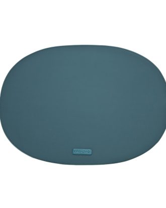 Ørskov Rubber Bordstablett Oval Petrol - Bordstabletter & Glasunderlägg Gummi Blå