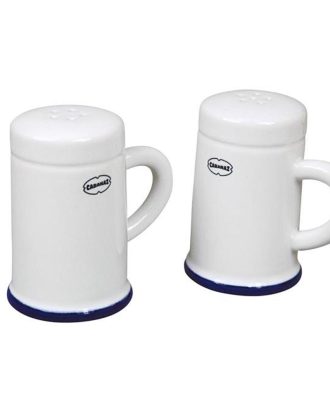 Salt och pepparkar i retrostil - Vit