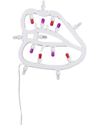 Seletti Lips Hotlight Vägglampa - Vägglampor Poppelplywood Vit