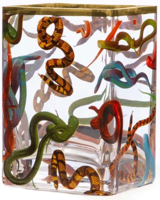 Seletti Snakes Vas 10x14 Cm - Vaser Glas Klar