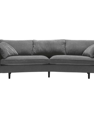 Sits Julia Soffa 3- Xl Rund Lcv 153 Svart / Moss 12 - 3-sits soffor Antracit