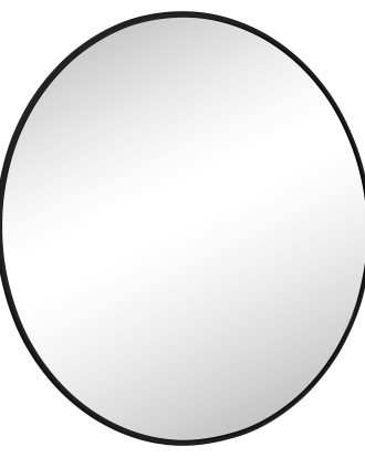 Smd Design Haga Basic Spegel 80 Cm - Väggspeglar Metall Svart