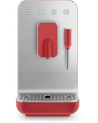Smeg Bean To Cup Kaffemaskin Med Mjölkskummare - Kaffebryggare & Tekokare Plast Röd