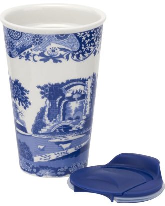 Spode Blue Italian Mugg To Go 0.23l - Termosmuggar Porslin Blå