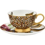 Spode Creatures Of Curiosity Leopard Tekopp Med Fat 26 Cl - Tekoppar Benporslin Multi