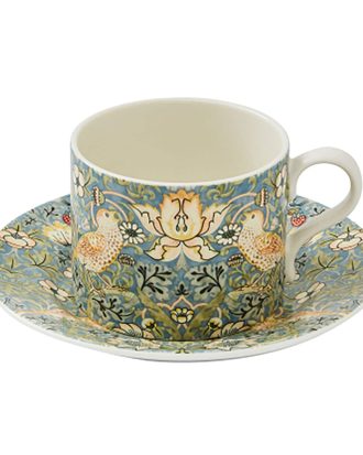 Spode Morris & Co Tekopp Med Fat Strawberry Thief - Tekoppar Porslin Multi