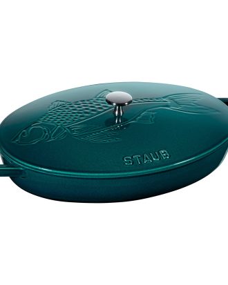 Staub La Mer Gryta 32 Cm Petrol - Serviser & Startset Gjutjärn Blå