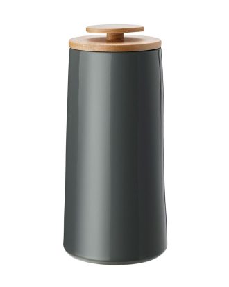 Stelton Emma Kaffebehållare/förvaringsburk 500 g - Förvaringsburkar & lock Bok Mörkgrå