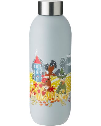 Stelton Keep Cool Mumin Dricksflaska 0.75 L - Dricksflaskor Rostfritt Stål Soft Sky