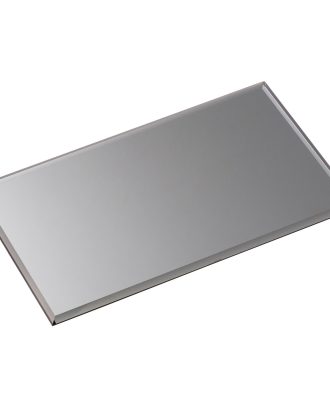 Stoff Botten Rektangulär 17 x 30 Cm Smoked Black - Tillbehör ljusstakar & ljuslyktor Glas Svart