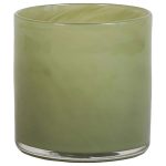 Tell Me More Lyric Ljuslykta S Olivgrön - Ljuslyktor Glas Olive Green