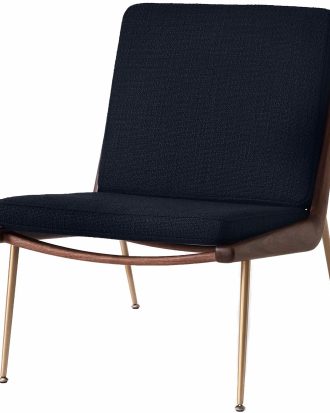 &Tradition Boomerang Hm1 Loungestol Valnöt / K5042 - Fåtöljer Trä Loop Marine