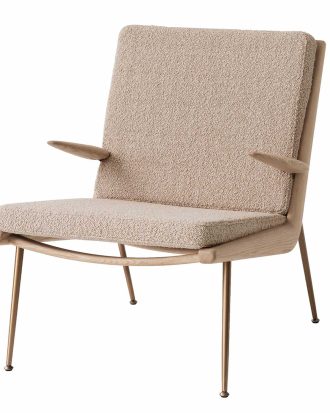 &Tradition Boomerang Hm2 Loungestol Vitoljad Ek / - Fåtöljer Trä Karakorum 003