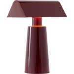 &Tradition Caret Mf1 Bordslampa Portabel - Portabla lampor Abs-plast Dark Burgundy