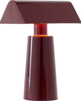 &Tradition Caret Mf1 Bordslampa Portabel - Portabla lampor Abs-plast Dark Burgundy