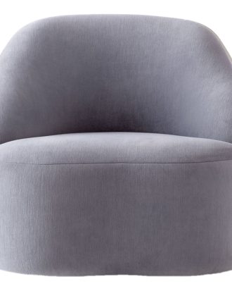 &Tradition Margas Lc2 Snurrfåtölj Svart/ - Fåtöljer Textil Gentle 133