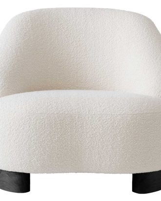 &Tradition Margas Lc1 Loungefåtölj Svart/ - Fåtöljer Textil Karakorum 001