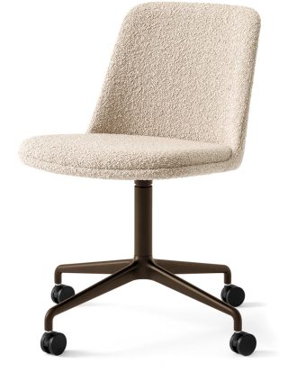 &Tradition Rely Stol Hw24 Swivel Bronsad / Karakorum 003 - Kontorsstolar Återvunnen Polypropen Beige