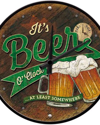 Väggklocka Beer O Clock 31 cm