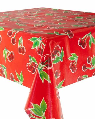 Vaxduk röd körsbär / meter