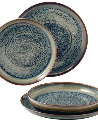 Villeroy & Boch Crafted Breeze Tallriksset 4 Delar - Mattallrikar Porslin Grå