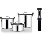 Wilfa Sous Vide Svs-1200s Cirkulator + Stapelbar Grytset - Övriga Köksmaskiner Stål Svart