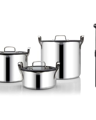 Wilfa Sous Vide Svs-1200s Cirkulator + Stapelbar Grytset - Övriga Köksmaskiner Stål Svart