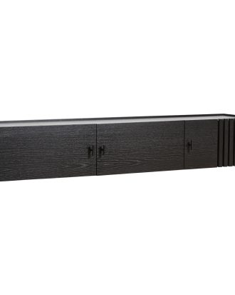 Woud Array Sideboard Låg / Vägg 150 Cm - Skänkar & Sideboards Ekfanér Svartmålad Ek