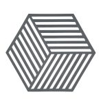 Zone Denmark Hexagon Grytunderlägg - Grytunderlägg Silikon Grå