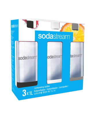 Sodastream - PET-flaska 3 st 1L Sv/Vi/Si