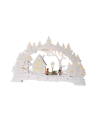 Star Trading - Träljusstake - Vit