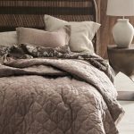 Ellos - Överkast Elmira i tvättat lin 260x260 cm - Brun - 260X260