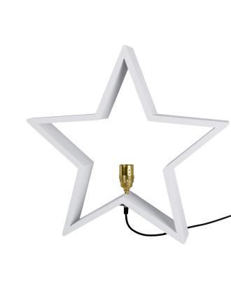 Star Trading - Trästjärna - Vit