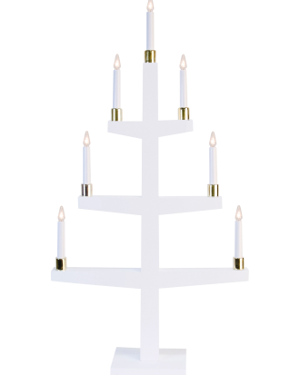 Star Trading - Träljusstake - Vit