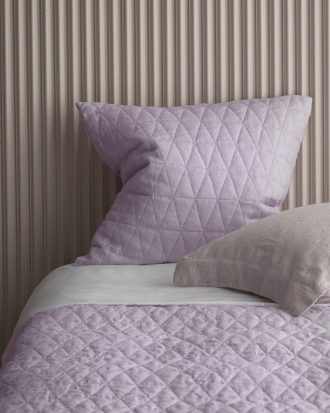 Ellos - Kuddfodral Candice i tvättat lin - Lila - 60X60