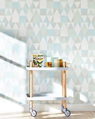 Majvillan - Tapet Alice - Blå